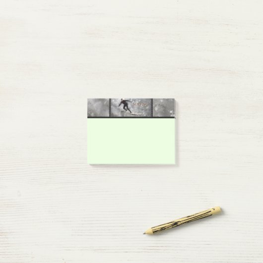 Notes post-it du surfeur (Sur un bureau)
