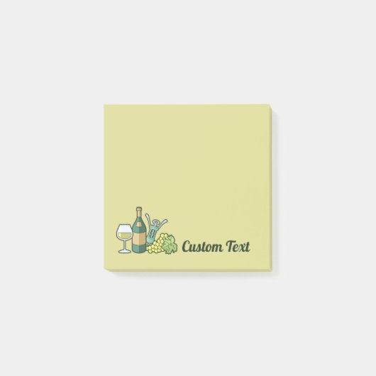 Notes post-it du vin blanc (Devant)