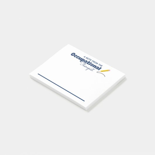 Notes post-it d'un ergothérapeute (Incliné)