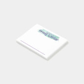 Notes post-it d'un travailleur social scolaire (Incliné)