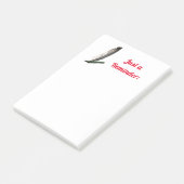 Notes post-it en plume (Incliné)