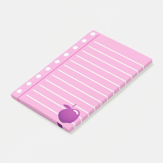 Notes post-it en rose (Incliné)