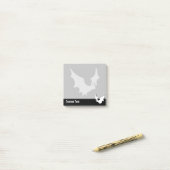 Notes post-it en silhouette de chaume (Sur un bureau)