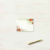 Notes Post-It Feuilles de Couleurs d'Automne (Sur un bureau)