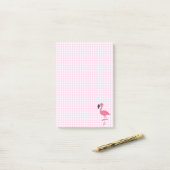 Notes Post-it® Flamant rose (Sur un bureau)