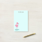 Notes post-it Flamant rose (Sur un bureau)