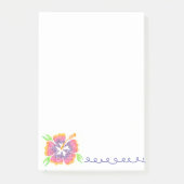 Notes Post-It Fleur d'Hibiscus Joyeuses (Devant)