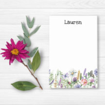 Notes post-it fleur sauvage