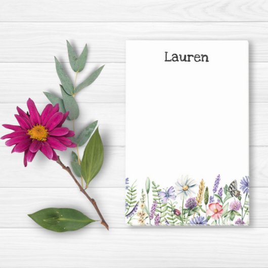 Notes post-it fleur sauvage