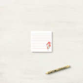 Notes Post-it Fleurs Orange (Sur un bureau)