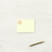 Notes post-it florales (Sur un bureau)