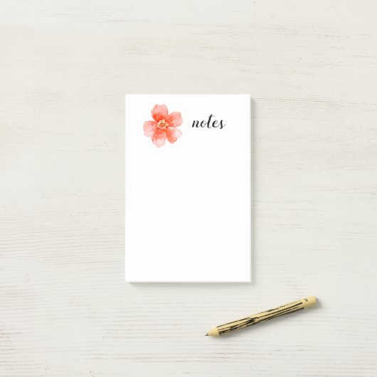 Notes post-it FLOWER (Sur un bureau)