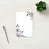 Notes Post-It grandes à bordure florale (Bureau)