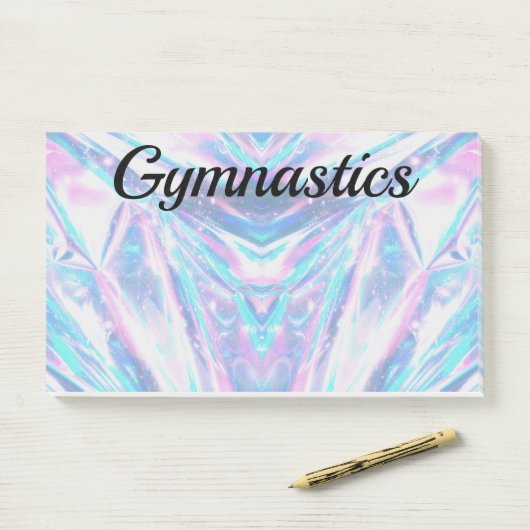 Notes post-it® GYMNASTICS 10 po x 6 po (Sur un bureau)