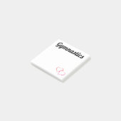 Notes Post-It Gymnastique 3x3 avec Cœurs (Incliné)