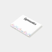 Notes post-it - Gymnastique 4" x 3" (Incliné)