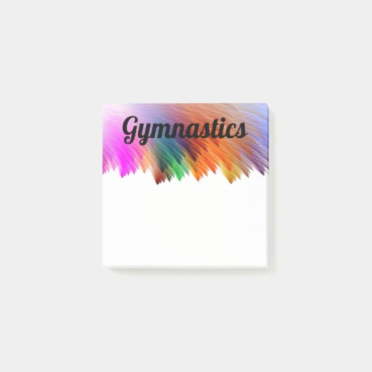 Notes Post-It GYMNASTIQUE Colorées (Devant)