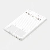 Notes Post-it Journal Quotidien Minimaliste (Incliné)