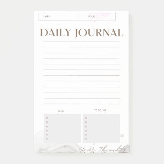 Notes Post-it Journal Quotidien Minimaliste