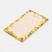 Notes Post-it Lignées Choses à Faire Feuilles d'Au (Incliné)