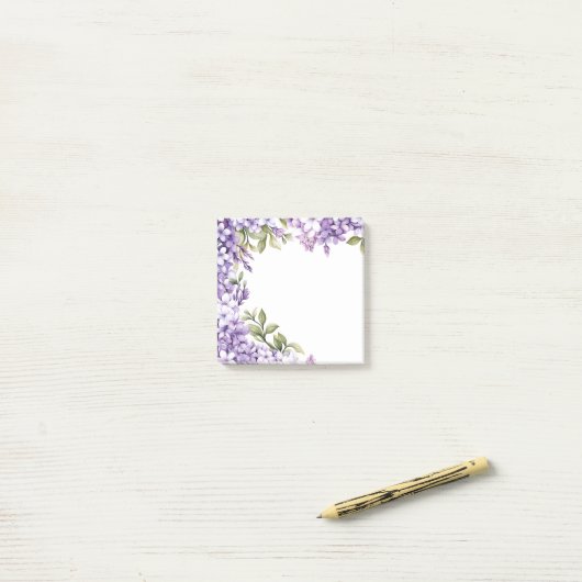 Notes post-it Lilacs (Sur un bureau)