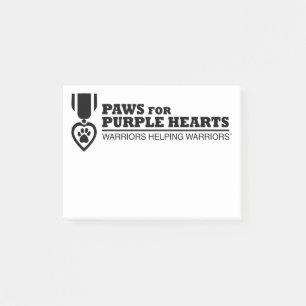 Notes Post-it® - Logo blanc avec noir