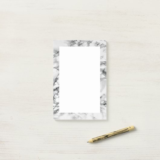 Notes Post-it® Marbre blanc (Sur un bureau)