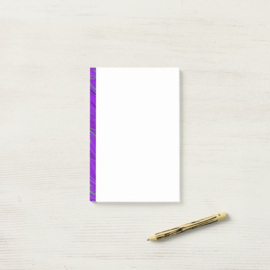 Notes post-it marbrées violettes (Sur un bureau)