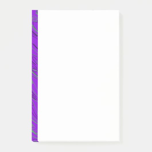 Notes post-it marbrées violettes (Devant)