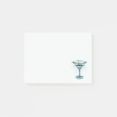 Notes post-it martini en verre (Devant)