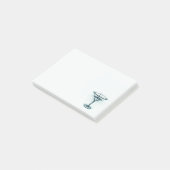 Notes post-it martini en verre (Incliné)