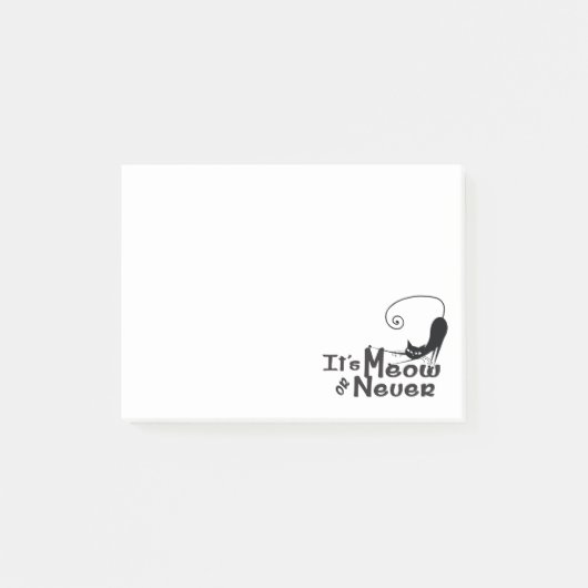 Notes Post-it® MEOW ou jamais (Devant)