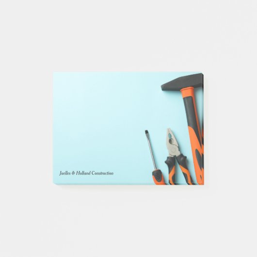 Notes post-it minimales de l'ensemble d'outils cor (Devant)