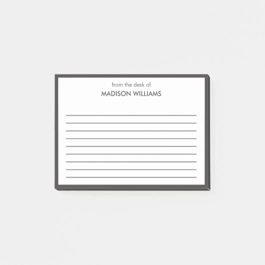 Notes post-it minimes, tendance et modernes (Devant)