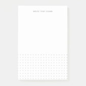 Notes post-it modernes en gris blanc (Devant)