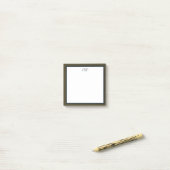 Notes Post-It Monogramme (Sur un bureau)