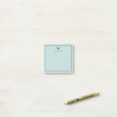 Notes post-it monogramme personnalisées (Sur un bureau)