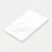 Notes post-it monogramme personnalisées (Incliné)