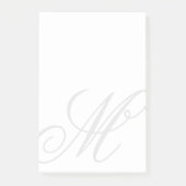 Notes post-it monogramme personnalisées (Devant)