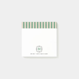 Notes Post-it® Monogrammes personnalisés de style