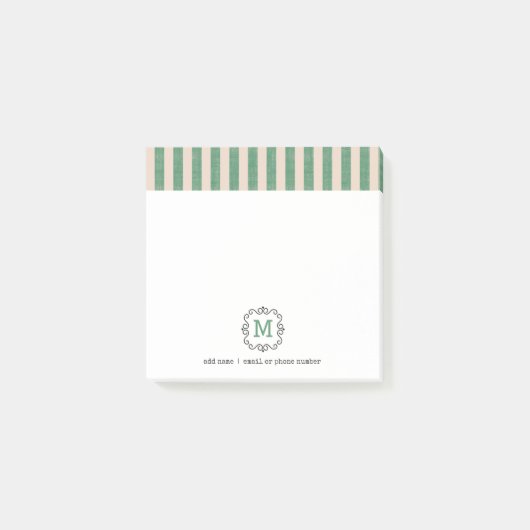 Notes Post-it® Monogrammes personnalisés de style (Devant)