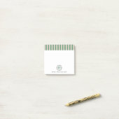 Notes Post-it® Monogrammes personnalisés de style (Sur un bureau)