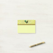 Notes post-it montées et brillantes (Sur un bureau)