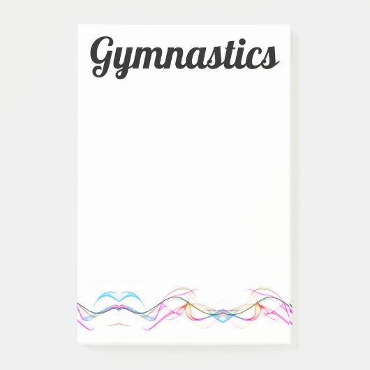 Notes post-it - Notes de gymnastique 4" x 6" (Devant)