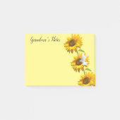 Notes Post-it Notes, Tournesol Fleur de Colomb (Devant)