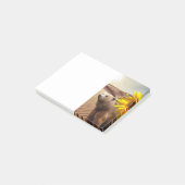 Notes Post-it Notes, Tournesol Ours Polaire Floral (Incliné)