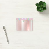 Notes Post-it® Pailletées Or Rose Clair (Bureau)