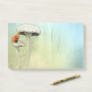 Notes post-it "Papillons-champignons"