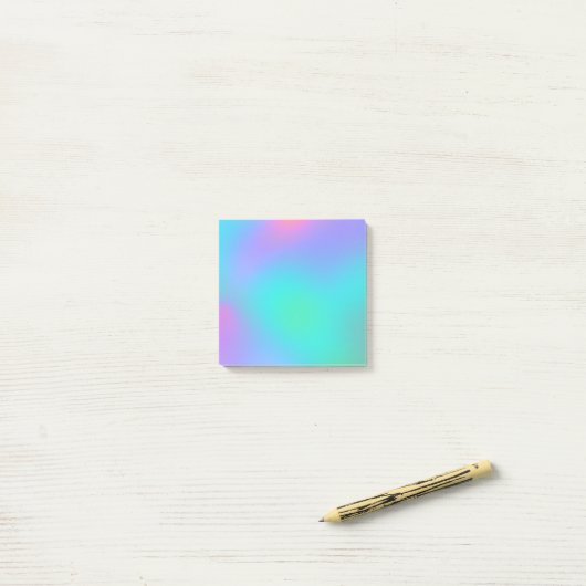 Notes post-it Pastel Blurry Gradient (Sur un bureau)