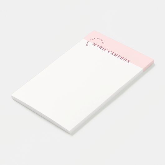 Notes Post-it Pastel simples - Rose (Incliné)